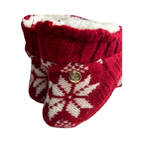 LAUREN RALPH LAUREN SNOWFLAKE SLIPPER SOCKS - Picture 3 of 5